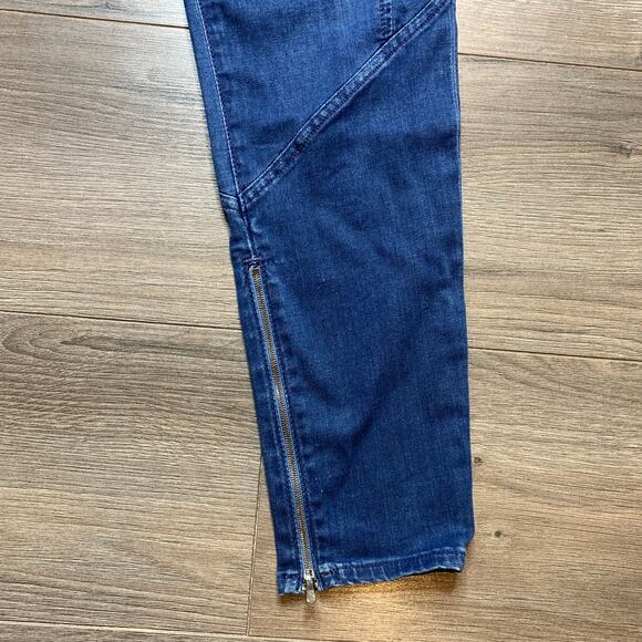 AG Adriano Goldschmied The Reagan Paneled Zippy Skinny Mid Rise Jeans Size 31R - Picture 3 of 10